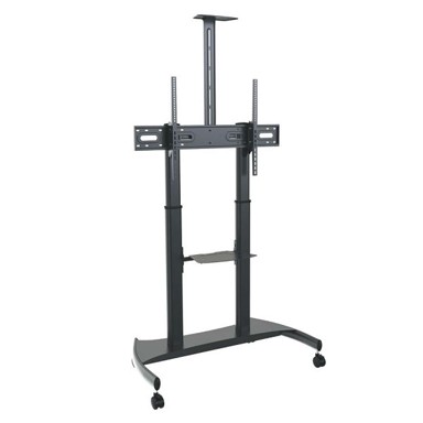 HELGI Podni mobilni stalak HLG604740B s policom, do 100"